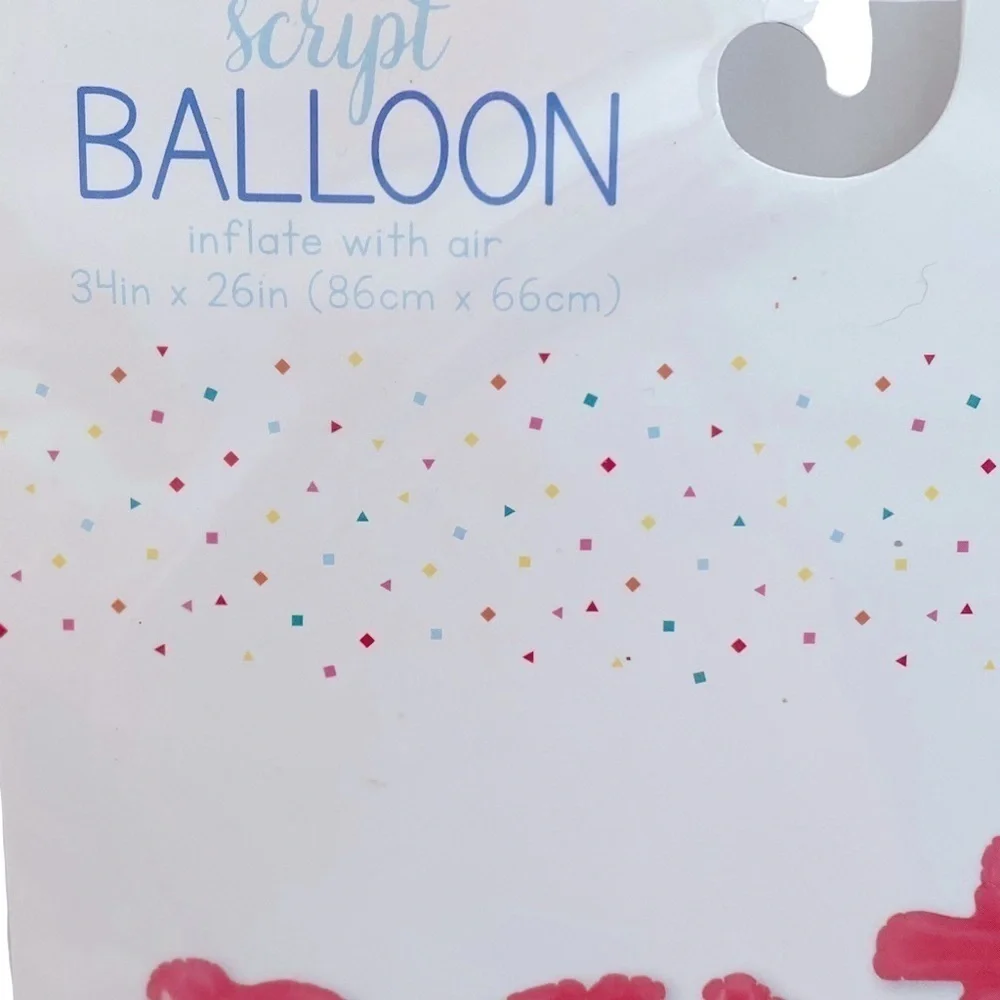 Target Red Script Balloon “Party” Celebration Party Graduation Decorations